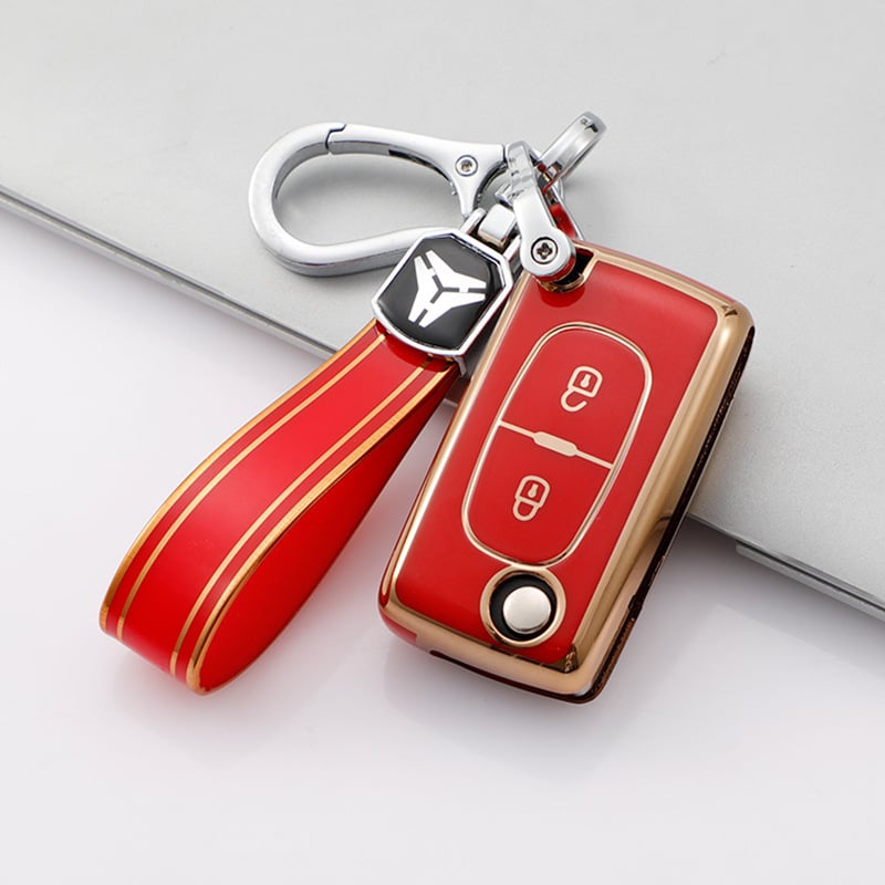 Futrola za ključ Peugeot D11J3, TPU, jednostavan stil, YHC