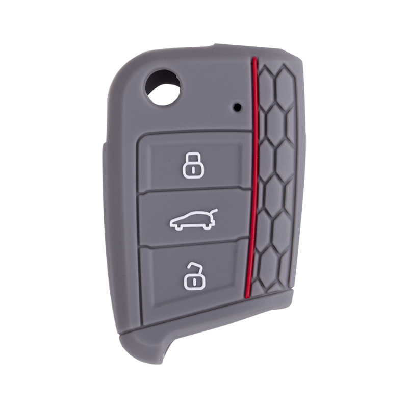 Capac cheie din silicon pentru VW Golf 7 – Margine Honeycomb, Stil simplu, Personalizabil
