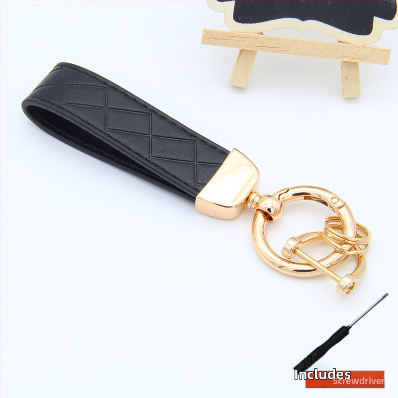 Ключодържател за автомобил, цинкова сплав, диамантено релефен модел, стил лайт лукс, съвместим с Mercedes-Benz, BMW, Audi, Volkswagen