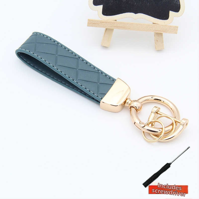 Ключодържател за автомобил, цинкова сплав, диамантено релефен модел, стил лайт лукс, съвместим с Mercedes-Benz, BMW, Audi, Volkswagen