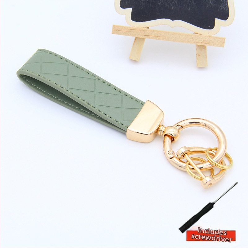 Ключодържател за автомобил, цинкова сплав, диамантено релефен модел, стил лайт лукс, съвместим с Mercedes-Benz, BMW, Audi, Volkswagen