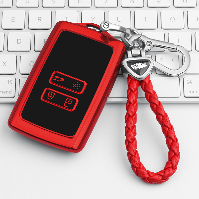 Renault Espace/TCe 300 TPU atslēgu vāciņš ar sprādzi, vienkāršs stils