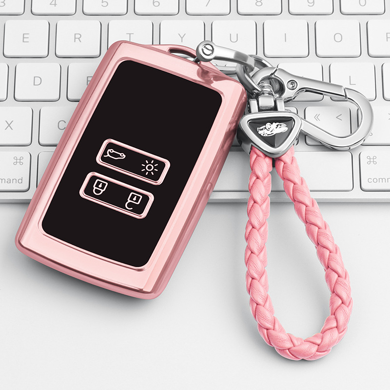 Renault Espace/TCe 300 TPU atslēgu vāciņš ar sprādzi, vienkāršs stils