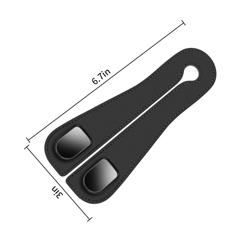 Скрит органайзер за облегалката на задния ред с двойна кука и метални куки — държач за телефон и място за съхранение, материал микрофибърна кожа + ABS