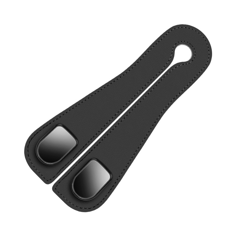 Скрит органайзер за облегалката на задния ред с двойна кука и метални куки — държач за телефон и място за съхранение, материал микрофибърна кожа + ABS