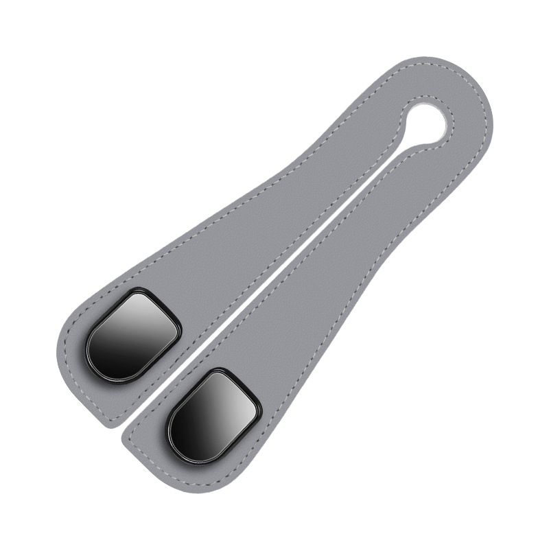 Скрит органайзер за облегалката на задния ред с двойна кука и метални куки — държач за телефон и място за съхранение, материал микрофибърна кожа + ABS