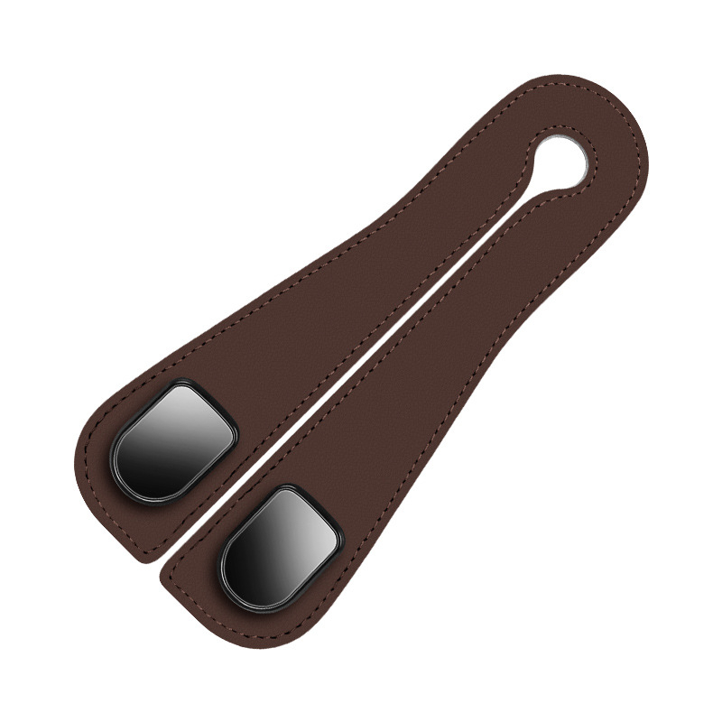 Скрит органайзер за облегалката на задния ред с двойна кука и метални куки — държач за телефон и място за съхранение, материал микрофибърна кожа + ABS