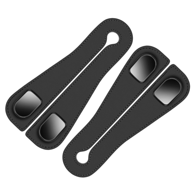 Скрит органайзер за облегалката на задния ред с двойна кука и метални куки — държач за телефон и място за съхранение, материал микрофибърна кожа + ABS