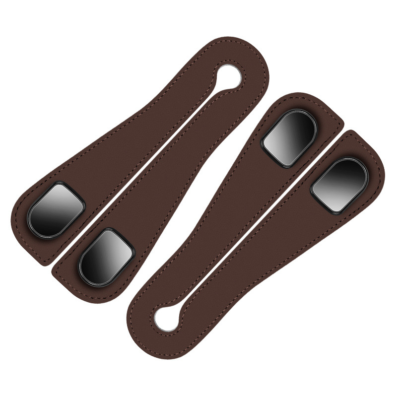 Скрит органайзер за облегалката на задния ред с двойна кука и метални куки — държач за телефон и място за съхранение, материал микрофибърна кожа + ABS