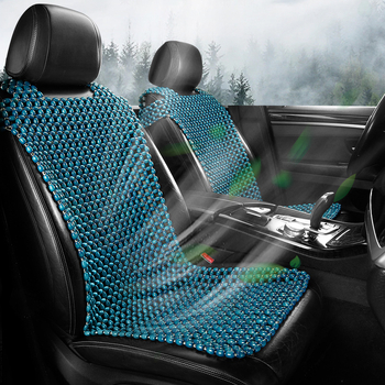 Automašīnas sēdvieta spilvens ar koka pērlēm — 3gab komplekts, pildījums no koka, zīmols 007