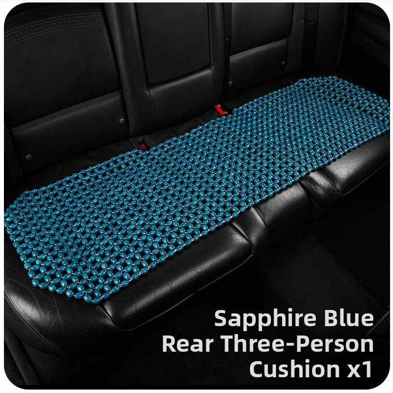 Automašīnas sēdvieta spilvens ar koka pērlēm — 3gab komplekts, pildījums no koka, zīmols 007