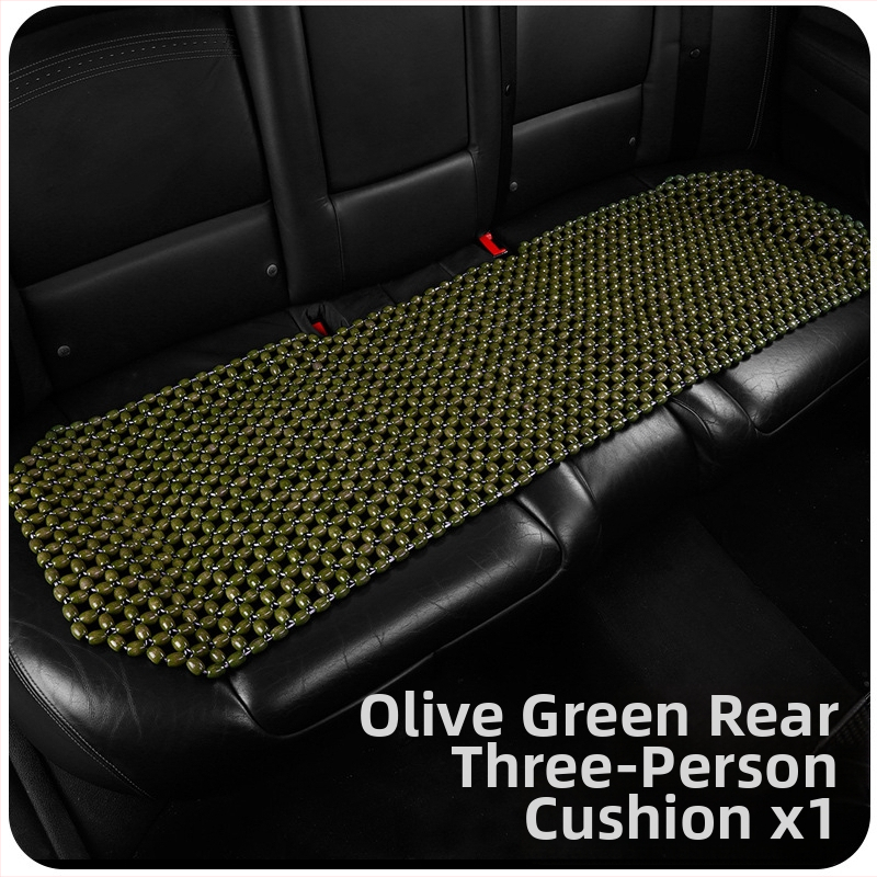 Automašīnas sēdvieta spilvens ar koka pērlēm — 3gab komplekts, pildījums no koka, zīmols 007