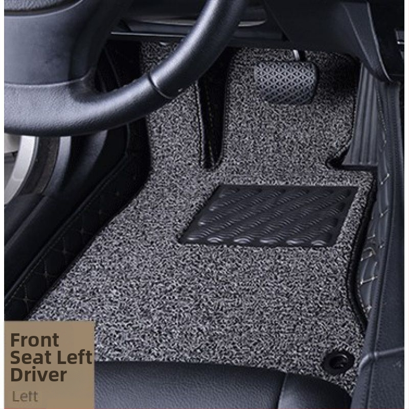 Ādas automašīnas grīdas paklājs vadītājam, ar drukātu logotipu, Peugeot 301