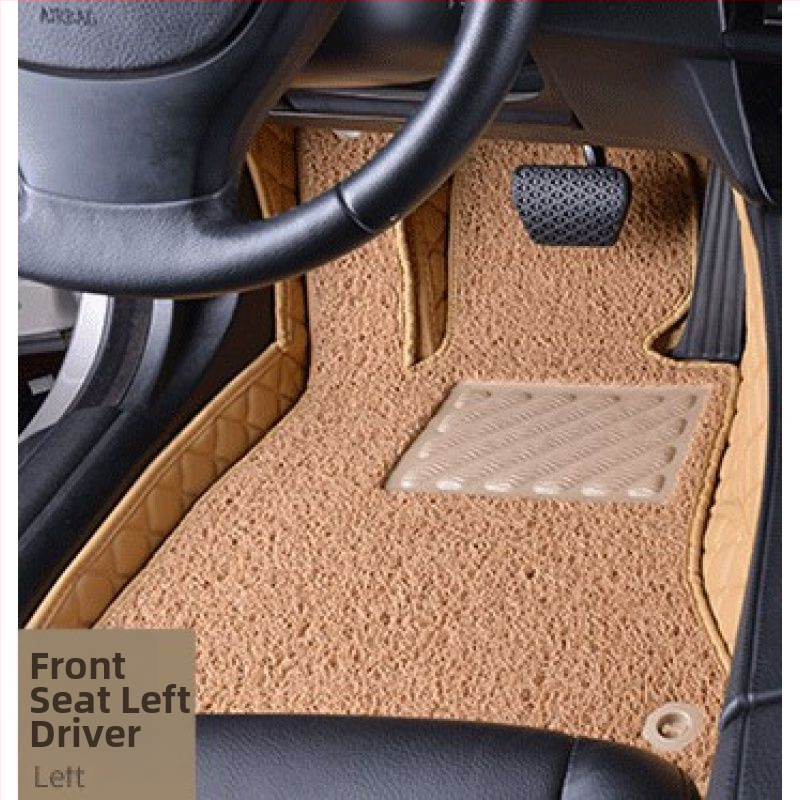 Ādas automašīnas grīdas paklājs vadītājam, ar drukātu logotipu, Peugeot 301