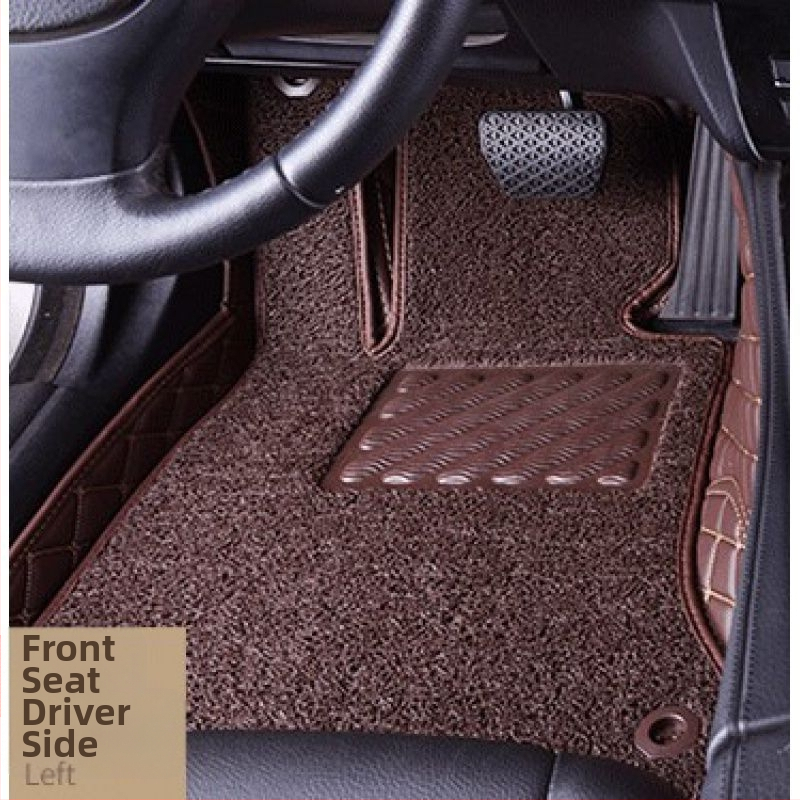 Ādas automašīnas grīdas paklājs vadītājam, ar drukātu logotipu, Peugeot 301