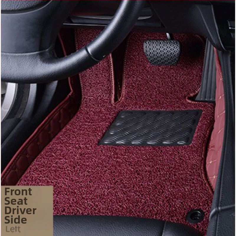 Ādas automašīnas grīdas paklājs vadītājam, ar drukātu logotipu, Peugeot 301