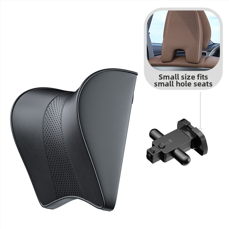 Automašīnas galvas atbalsta spilvens – Tesla Model 3/Y, atmiņas putas, zamšs, regulējams uz augšu un uz leju, pielāgojams