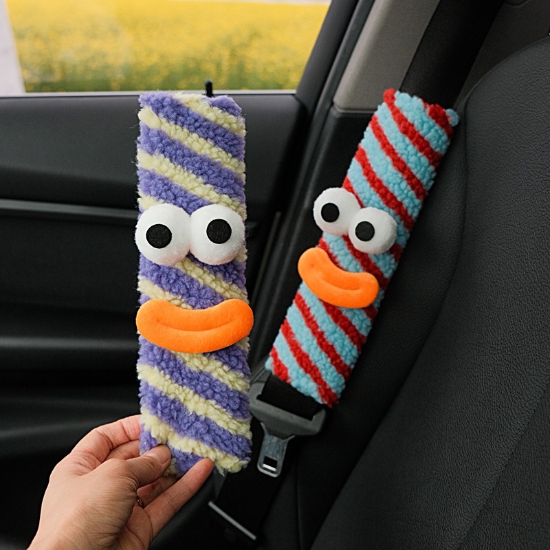 Auto drošības jostas plecu pārsegs ar motīvu Little Monster; Materiāls: audums; Zīmols: Flower rainy night; Izcelsme: Citas; Apstrāde un personalizēšana: Bez personalizācijas