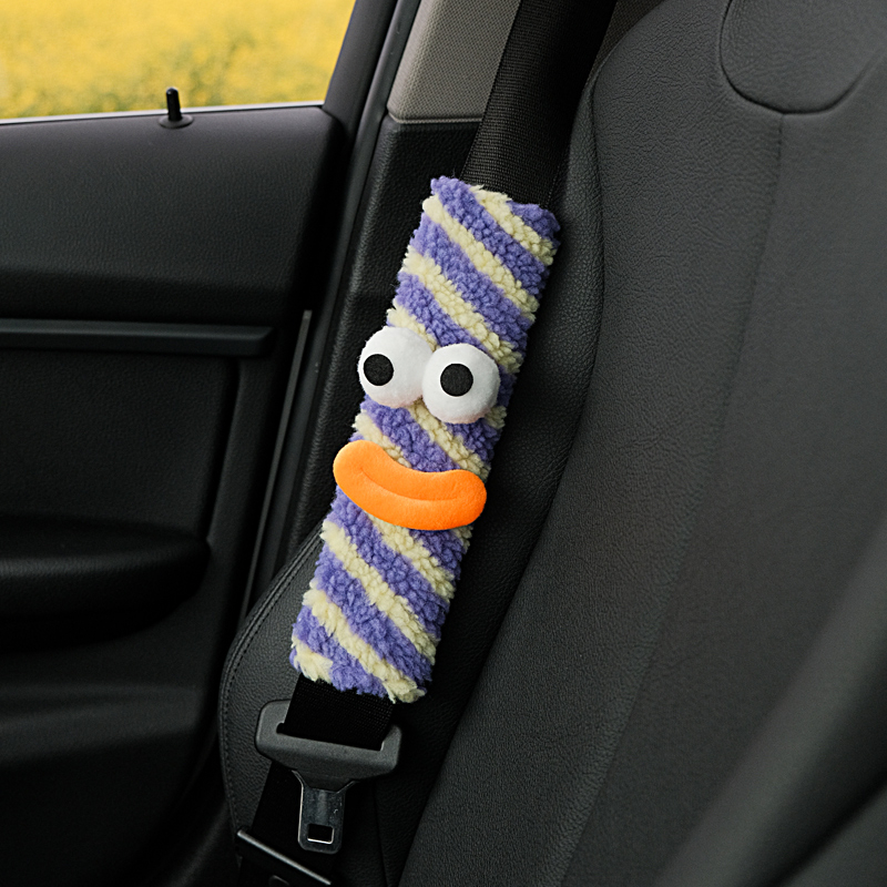 Auto drošības jostas plecu pārsegs ar motīvu Little Monster; Materiāls: audums; Zīmols: Flower rainy night; Izcelsme: Citas; Apstrāde un personalizēšana: Bez personalizācijas