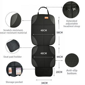 WEIYIN Μπροστινό μαξιλαράκι καθίσματος για σκύλους – Oxford ύφασμα, κάλυμμα αυτοκινήτου για το κάθισμα