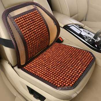 Μαξιλάρι καθίσματος αυτοκινήτου με ξύλινες χάντρες και αναπνεύσιμο γέμισμα από δίχτυ, θερινή χρήση, καθολική εφαρμογή, προσαρμοζόμενη επεξεργασία