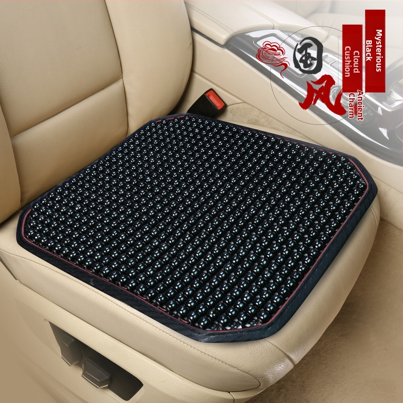 Μαξιλάρι καθίσματος αυτοκινήτου με ξύλινες χάντρες και αναπνεύσιμο γέμισμα από δίχτυ, θερινή χρήση, καθολική εφαρμογή, προσαρμοζόμενη επεξεργασία