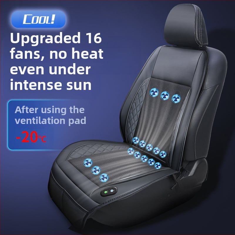 Ljetna automobilna ventilirana podloga za sjedenje s USB sučeljem i ventilatorom u naslonu
