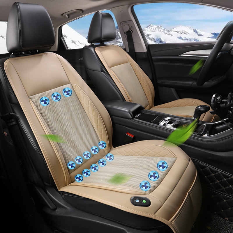 Ljetna automobilna ventilirana podloga za sjedenje s USB sučeljem i ventilatorom u naslonu