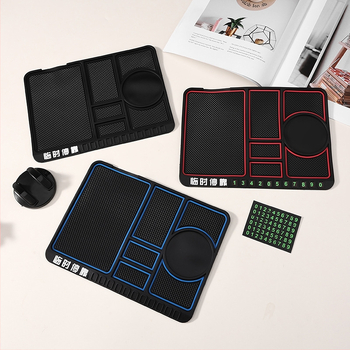 Autótelefon-tartó csúszásmentes alátéttel, univerzális műszerfal-tartó, gravitációs rögzítés navigációhoz