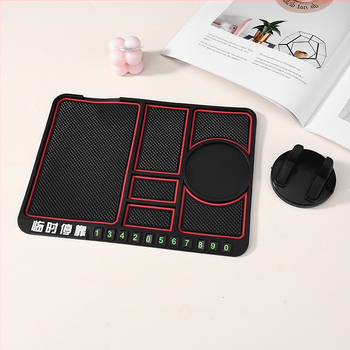 Автомобилен държач за телефон с противохлъзваща подложка, универсален монтаж на таблото, гравитационен държач за навигация