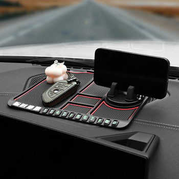 Автомобилен държач за телефон с противохлъзваща подложка, универсален монтаж на таблото, гравитационен държач за навигация