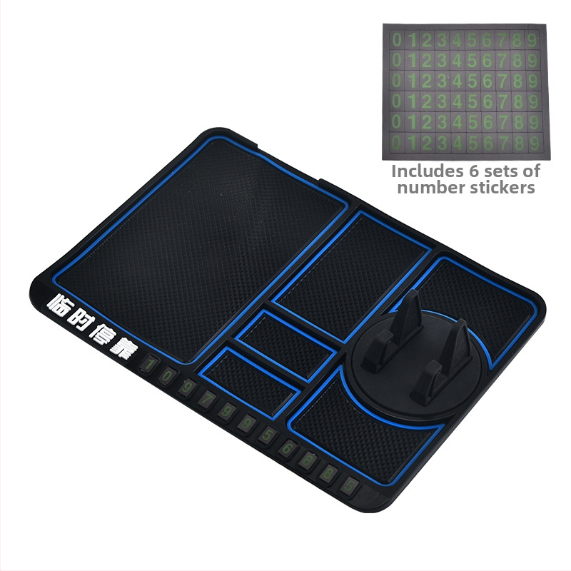 Autótelefon-tartó csúszásmentes alátéttel, univerzális műszerfal-tartó, gravitációs rögzítés navigációhoz