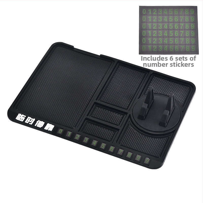 Autótelefon-tartó csúszásmentes alátéttel, univerzális műszerfal-tartó, gravitációs rögzítés navigációhoz