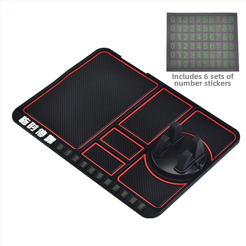 Autótelefon-tartó csúszásmentes alátéttel, univerzális műszerfal-tartó, gravitációs rögzítés navigációhoz