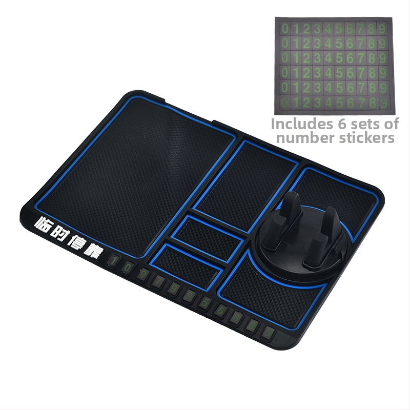 Autótelefon-tartó csúszásmentes alátéttel, univerzális műszerfal-tartó, gravitációs rögzítés navigációhoz