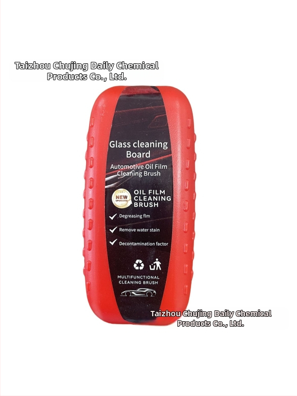 Îndepărtător de peliculă uleioasă pentru geamul automobilului cu perie de curățare – acțiune puternică de decontaminare, cu surfactanți; marcă Purple wind chime; durata de viață 3 ani