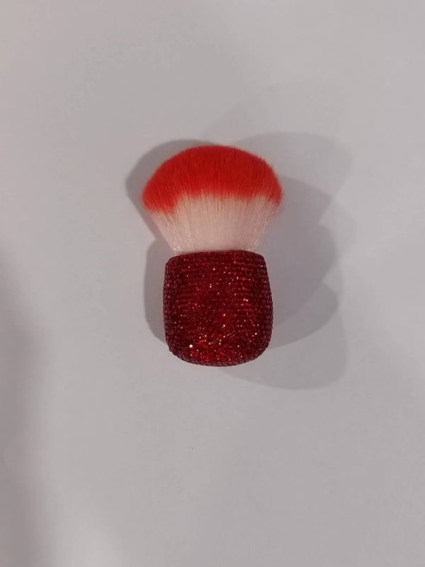 Pudros šepetėlis su sintetinių plaukelių, plastikinė rankenėlė, vieno vieneto pakuotė