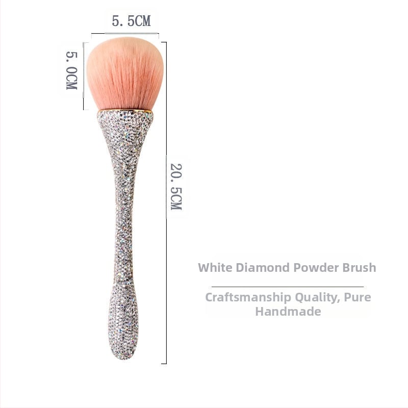 Pudros šepetėlis su sintetinių plaukelių, plastikinė rankenėlė, vieno vieneto pakuotė