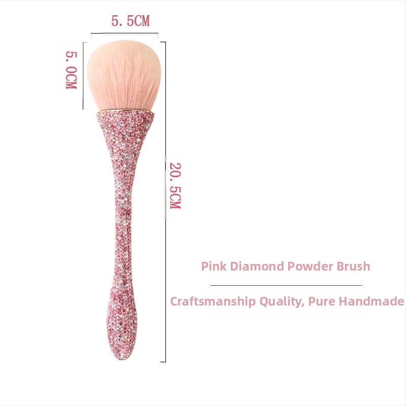 Pudros šepetėlis su sintetinių plaukelių, plastikinė rankenėlė, vieno vieneto pakuotė