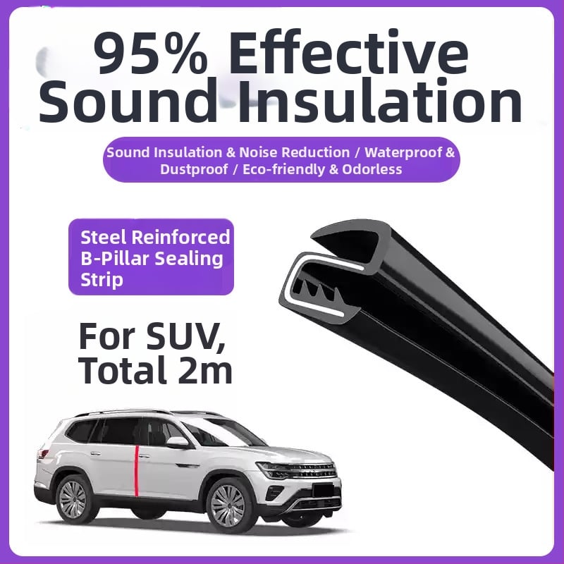 Automobilio centrinės konsolės sandarinimo juosta – guminė garso izoliacijos juosta, modelis Central control sealing strip 2; suderinama su automobiliais, SUV, MPV, pikapais ir box sunkvežimiais