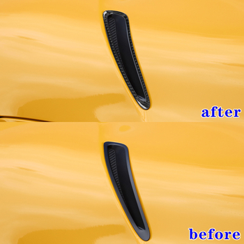 Κορνίζα από ανθρακονήματα για το πλαίσιο εξόδου αέρα του καπό Toyota Supra A90 (2019–2022), μοντέλο 78965, διαθέσιμη εκτύπωση λογότυπου, προσαρμογή