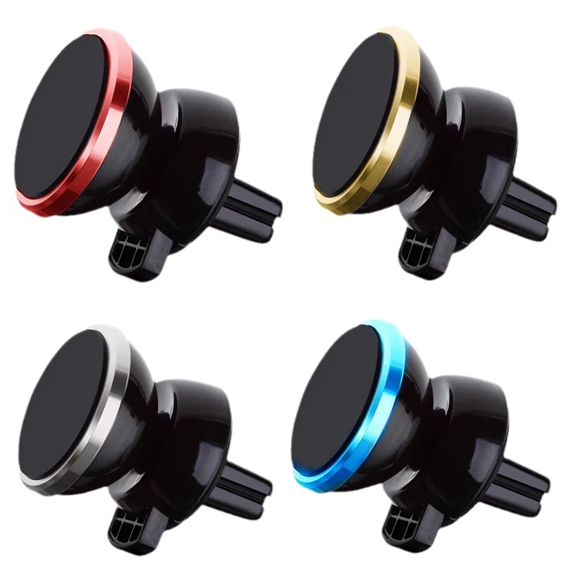 Univerzális mágneses autótelefon-tartó alumínium ötvözetből, a szellőzőnyílásba illeszkedő navigációs tartóval