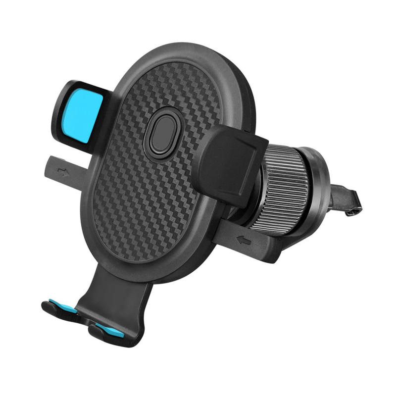 Държач за телефон за кола с въртене на 360°, регулируем, за монтаж върху въздушен отвор – щипков монтаж