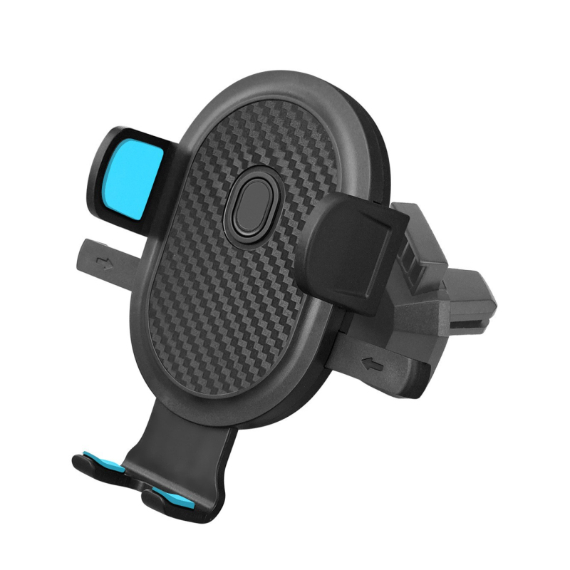 Държач за телефон за кола с въртене на 360°, регулируем, за монтаж върху въздушен отвор – щипков монтаж