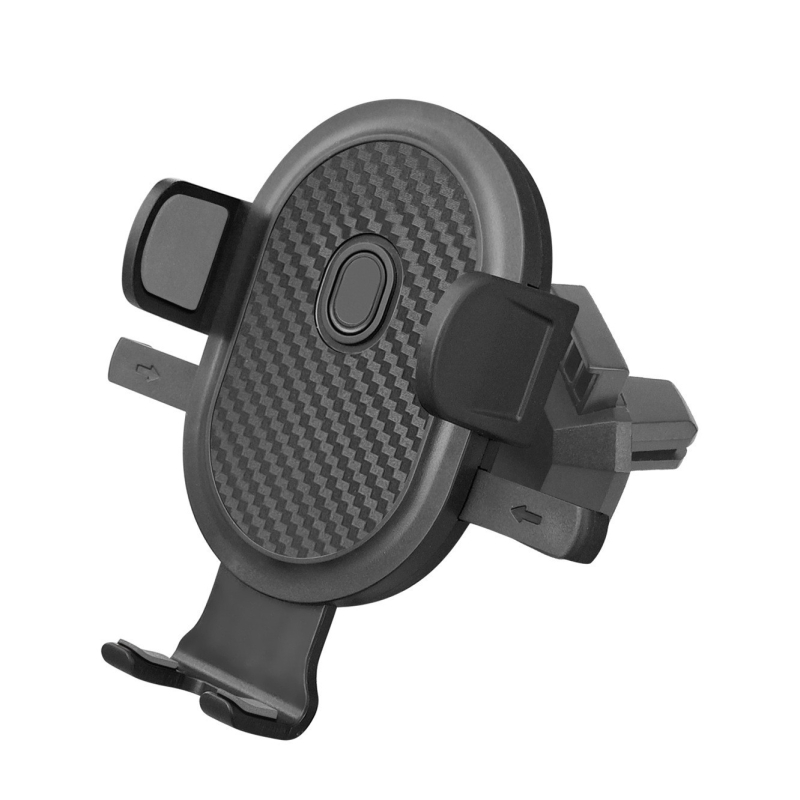 Държач за телефон за кола с въртене на 360°, регулируем, за монтаж върху въздушен отвор – щипков монтаж