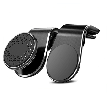 Автомобилен магнитен държач за телефон за въздушен вентил – универсален, Snap-on монтаж, клип за въздушен отвор, Серия F19, силен магнит