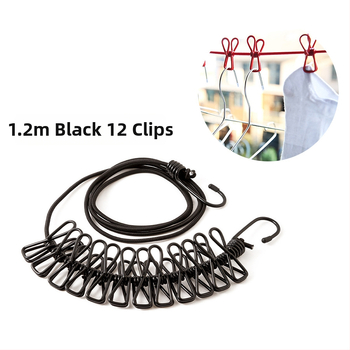 Еластично въже за сушене на дрехи на открито, прибиращо се, устойчиво на вятър, сгъваемо и разтягащо се, Friendly