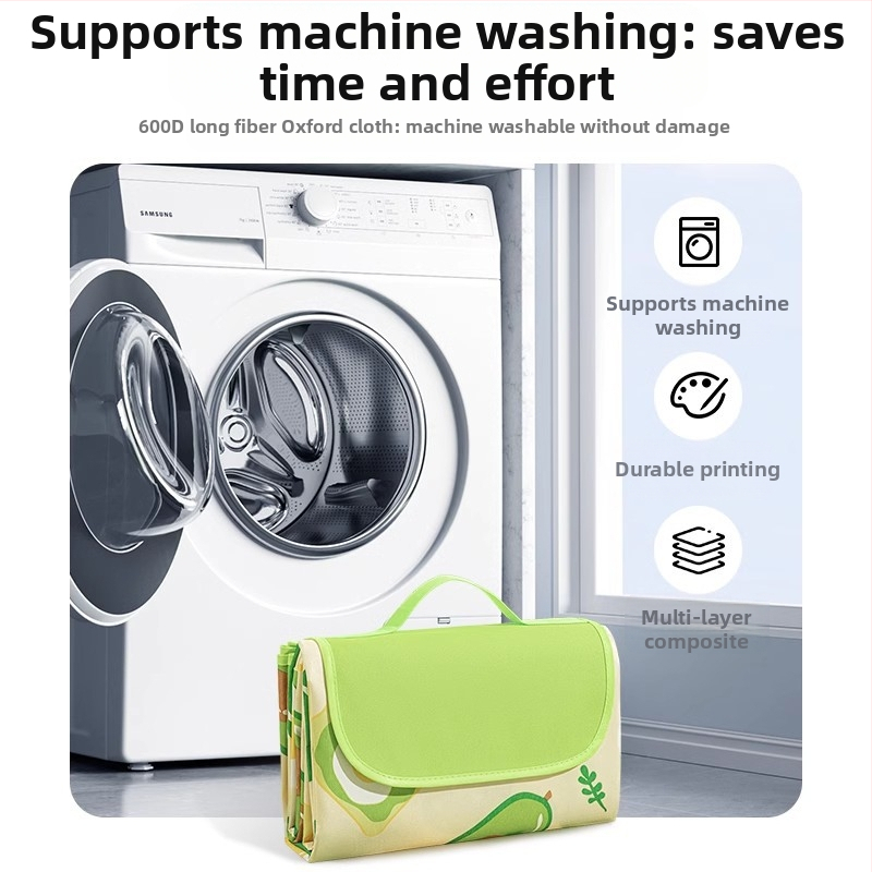 Пикникова постелка – влагоустойчива, удебелена и водоустойчива за къмпинг; Oxford плат с PVC покритие; тегло 1200 g; за 6–16 души