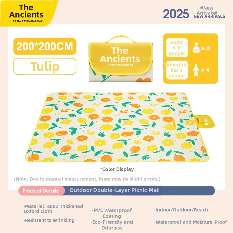 Πικνίκ στρώμα – υγρασία ανθεκτικό, παχύτερο, αδιάβροχο υπαίθριο κατασκηνωτικό στρώμα· ύφασμα Oxford με επίστρωση PVC; 1200 g; κατάλληλο για 6–16 άτομα