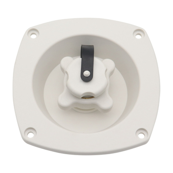 Θύρα εισροής νερού με περιστρεφόμενο κάλυμμα και βαλβίδα ελέγχου για RV, γιοτ και τροχόσπιτο — Μοντέλο FC13353, PP